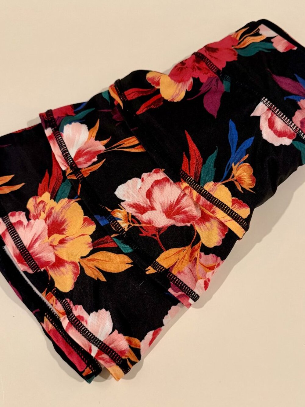 Ideology Women's Skort Black with vivid floral Print Size XS